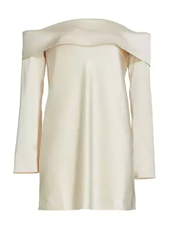 Shop Reformation Maves Off-the-Shoulder Minidress | Saks Fifth Avenue