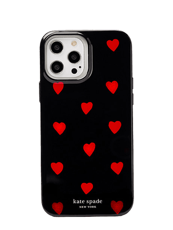 KATE SPADE NEW YORK glitter hearts iphone 13 pro max case