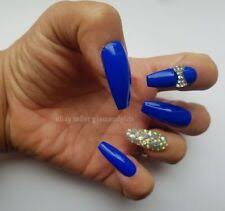 royal blue acrylic nails - Google Search
