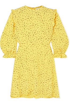 Faithfull The Brand | Edwina ruffled floral-print crepe mini dress | NET-A-PORTER.COM