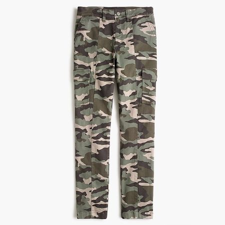J.Crew: Vintage Straight Cargo Pant In Camo green