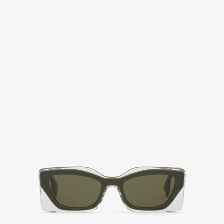 Green acetate sunglasses - FENDI FEEL | Fendi