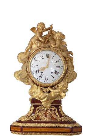 antique cherub clock