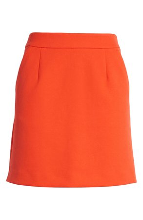 French Connection Adisa Sundae Suiting Skirt | red