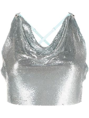 POSTER GIRL Bambi Chainmail Crop Top - Farfetch