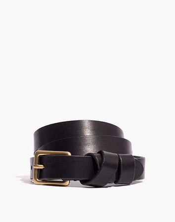 Women's Leather Crisscross Skinny Belt | Madewell
