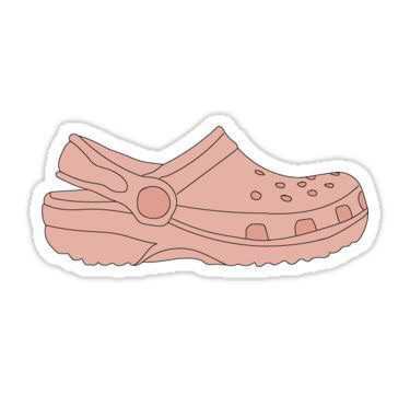 pink croc sticker