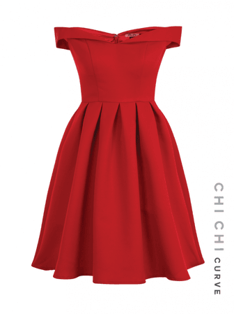 Chi Chi Curve Jade Dress 7381PLURE - Chi Chi London Women
