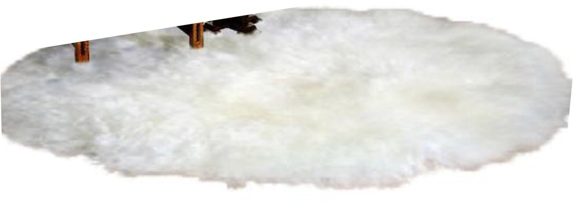white shag rug