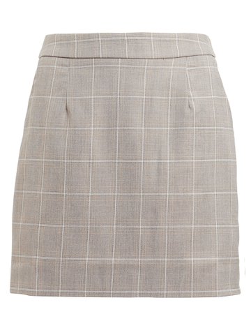 Mother Tongue Checked Mini Skirt
