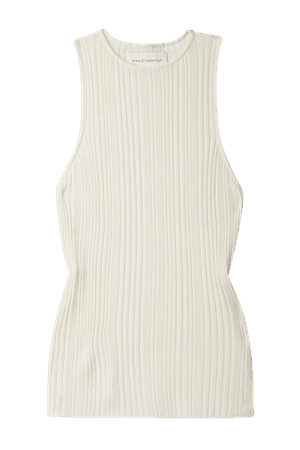 KING and TUCKERFIELD Ribbed wool tank