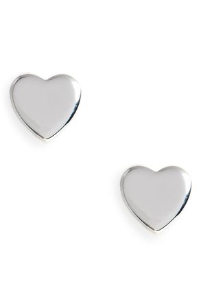 Argento Vivo Sterling Silver Heart Stud Earrings | Nordstrom