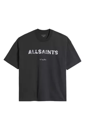 AllSaints Flocker Oversize Graphic T-Shirt | Nordstrom
