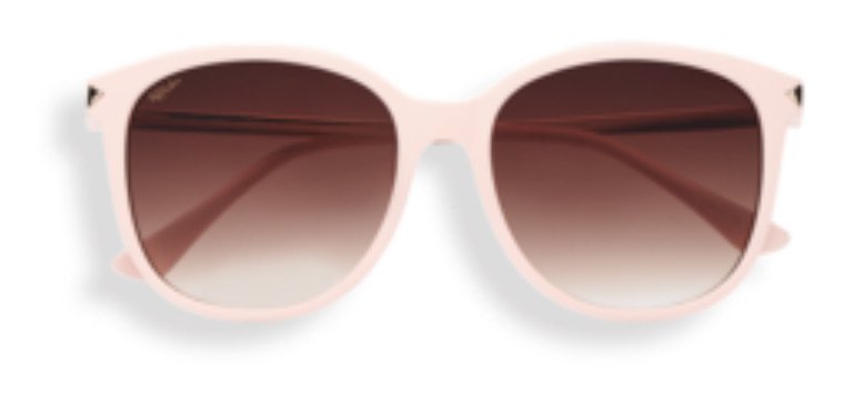 light pink rimmed sunglasses