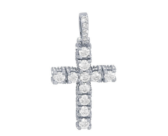 Solid Cross 20 PTR 3.4 CT Diamond Pendant $6,219.99