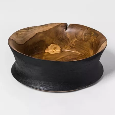 Decorative Wooden Bowl - Black - Threshold : Target