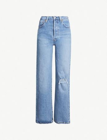 LEVI'S - Ribcage high-rise straight jeans | Selfridges.comm
