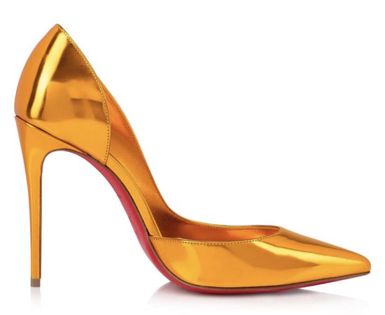 Christian Louboutin, Orange metallic heels