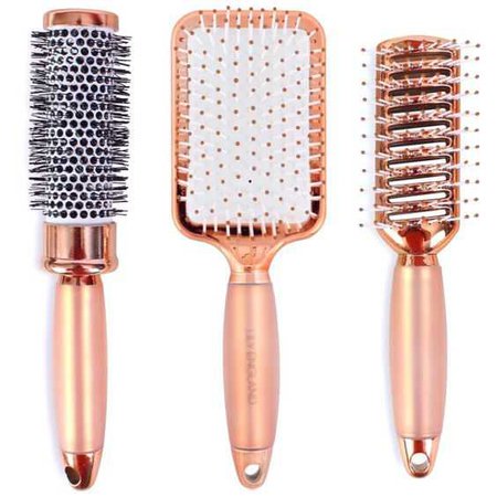 £24.99 Luxury Hair Brush Gift Set - Rose Gold