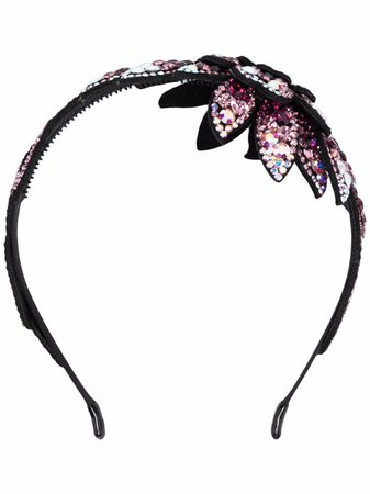 P.A.R.O.S.H. cyrstal-embellished floral headband