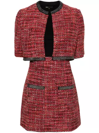 Maje 2-in-2 Tweed Minidress - Farfetch