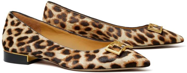 Gigi Leopard Pointed-Toe Flat