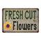 Cut Flowers Vintage Look Garden Chic Metal Sign 108120020047 – Chico Creek Signs