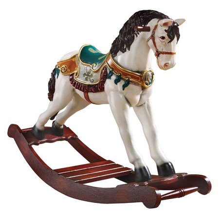Design Toscano Victorian Carousel Pony Rocking Horse Statue
