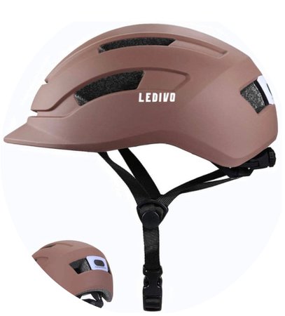brown helmet