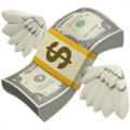 💸 Money with Wings Emoji (Apple)
