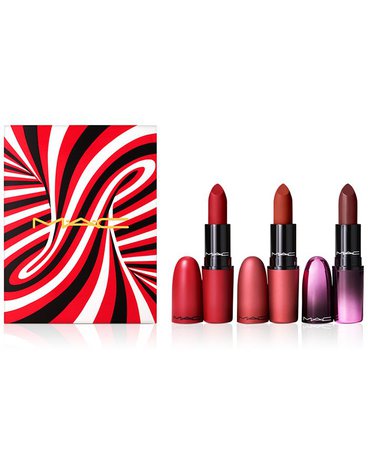 MAC 3-Pc. Hypnotizing Holiday Kiss Of Magic Lip Set, Created for Macy's & Reviews - Makeup - Beauty - Macy's