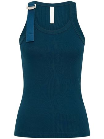 Dion Lee Buckled fine-ribbed Tank Top - Farfetch