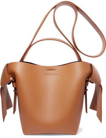 Musubi Mini Knotted Leather Shoulder Bag - Tan