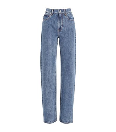 Alexander Wang Mid-Rise Relaxed Straight Jeans | Harrods US