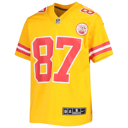 Youth Kansas City Chiefs Travis Kelce Nike Gold Inverted Team Game Jersey $85