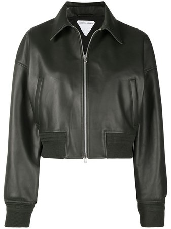 Bottega Veneta Leather bomber-style Jacket - Farfetch