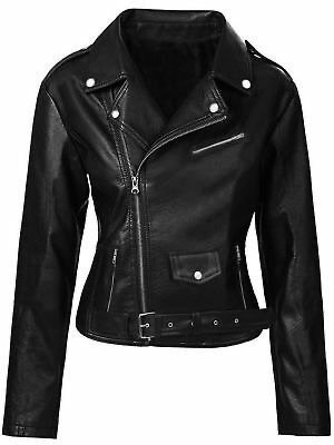 Black leather  jacket