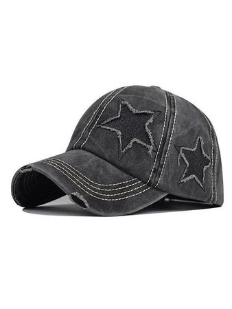 dark grey star hat
