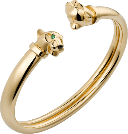 CRN6706117 - Panthère de Cartier bracelet - Yellow gold, tsavorite garnets, onyx - Cartier