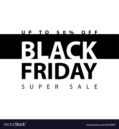 Black friday sale banner Royalty Free Vector Image
