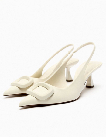 Zara cream heels