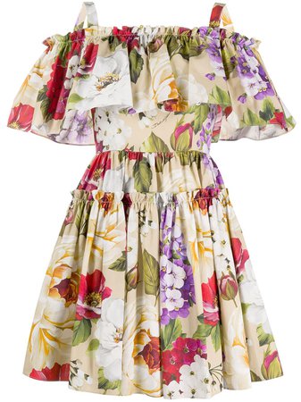 Dolce & Gabbana Floral Print Short Dress - Farfetch