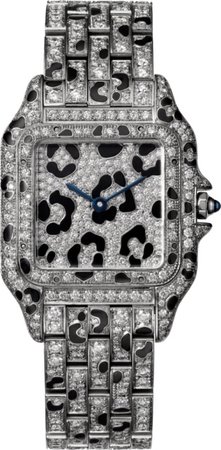 CRHPI01096 - Panthère de Cartier watch - Medium model, white gold, diamonds, panther spots - Cartier