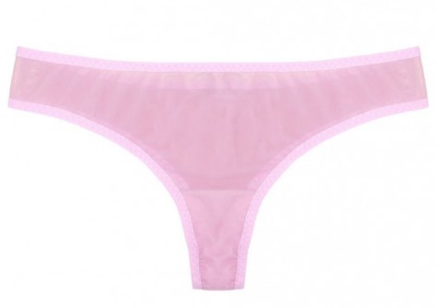 pink mesh panties