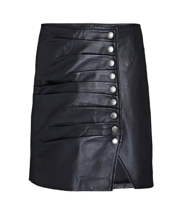 Retrofête Willa Leather Mini Skirt | INTERMIX®