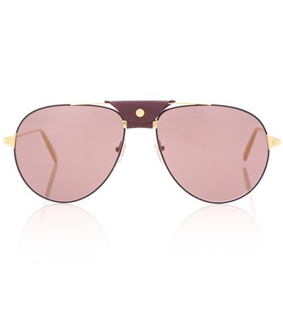 Santos de Cartier aviator sunglasses