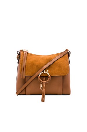 Joan Small Suede & Leather Shoulder Bag