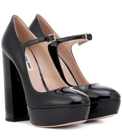 Mary Jane patent leather pumps