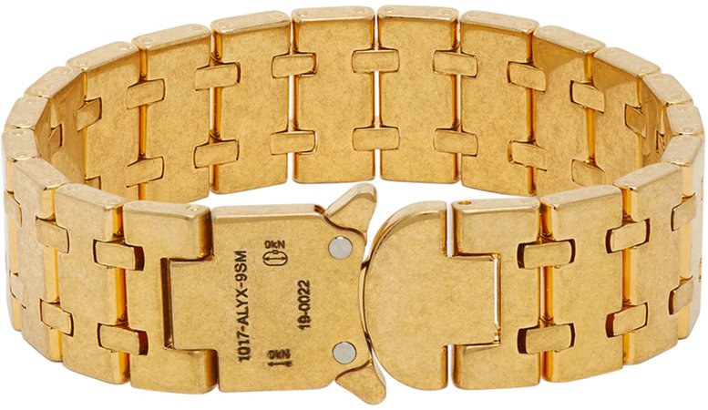 1017 ALYX 9SM: Gold Royal Oak Bracelet | SSENSE