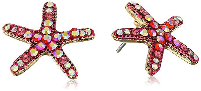 Betsey Johnson "The Sea" Starfish Stud Earrings: Jewelry